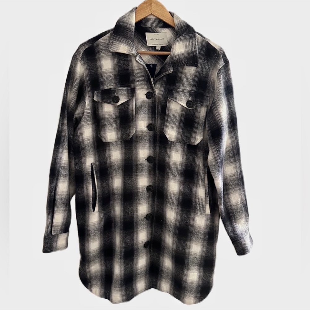 Lucky Brand Oversized Plaid Shacket